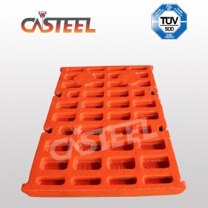 PE-1000x 1200ジョークラッシャー部品、固定/swingジョープレート、サイドプレート